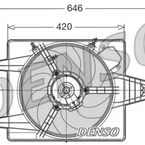 Wentylator, chłodzenie silnika DENSO DER01010 Ostatnia szansa