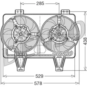 Dodaj do koszyka Wentylator, chłodzenie silnika DENSO DER01016