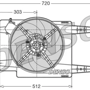Tylko dziś Wentylator, chłodzenie silnika DENSO DER01017