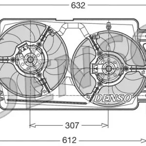 Wentylator, chłodzenie silnika DENSO DER01018 Kup teraz