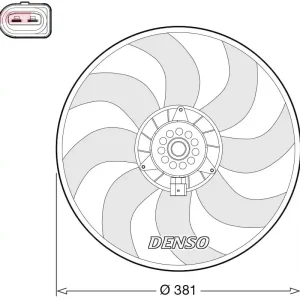 Wentylator, chłodzenie silnika DENSO DER02006 Najlepsza cena