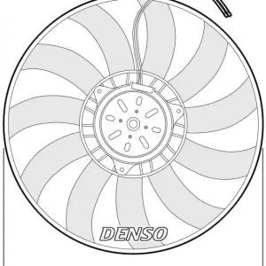 Wentylator, chłodzenie silnika DENSO DER02009 Łatwy zwrot