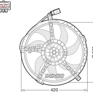 Wentylator, chłodzenie silnika DENSO DER05010 Promocja