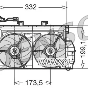 Popularny Wentylator, chłodzenie silnika DENSO DER07001