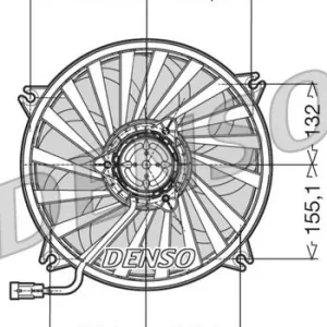 Zniżka Wentylator, chłodzenie silnika DENSO DER07005