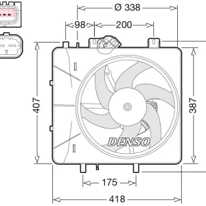 Kup teraz Wentylator, chłodzenie silnika DENSO DER07010