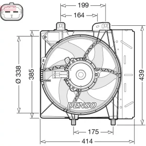 Hit sprzedaży Wentylator, chłodzenie silnika DENSO DER07011