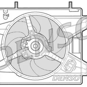 Hit sprzedaży Wentylator, chłodzenie silnika DENSO DER09003