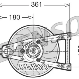 Wentylator, chłodzenie silnika DENSO DER09011 Obniżka ceny