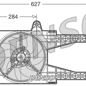 Wentylator, chłodzenie silnika DENSO DER09013 Ekspresowa dostawa