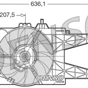 Rabat Wentylator, chłodzenie silnika DENSO DER09014
