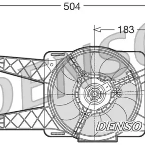 Wentylator, chłodzenie silnika DENSO DER09016 Nie przegap