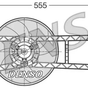 Wentylator, chłodzenie silnika DENSO DER09017 Do wyczerpania zapasów
