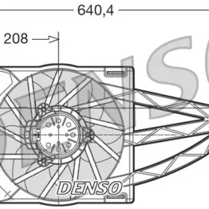 Wentylator, chłodzenie silnika DENSO DER09018 Super okazja