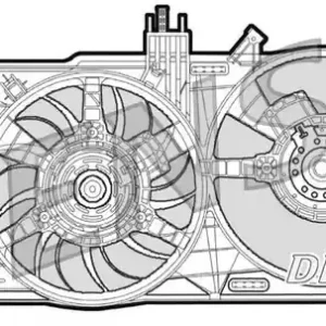 Wentylator, chłodzenie silnika DENSO DER09026 Popularny