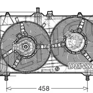 Do wyczerpania zapasów Wentylator, chłodzenie silnika DENSO DER09044