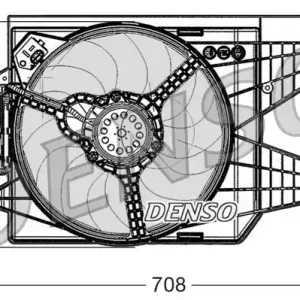 Wentylator, chłodzenie silnika DENSO DER09049 Premium