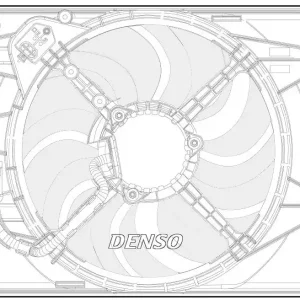 Wentylator, chłodzenie silnika DENSO DER09068 Ekspresowa dostawa