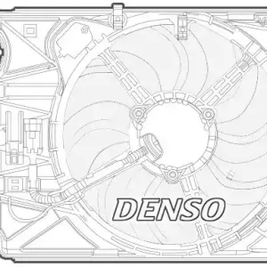 Wentylator, chłodzenie silnika DENSO DER09069 Dostępne od ręki