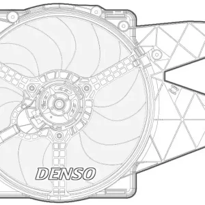 Ekspresowa dostawa Wentylator, chłodzenie silnika DENSO DER09092