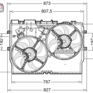 Wentylator, chłodzenie silnika DENSO DER09310 Rabat