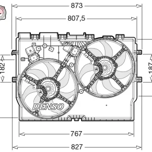 Nowy Wentylator, chłodzenie silnika DENSO DER09311