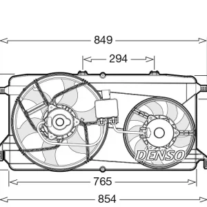 Popularny Wentylator, chłodzenie silnika DENSO DER10009