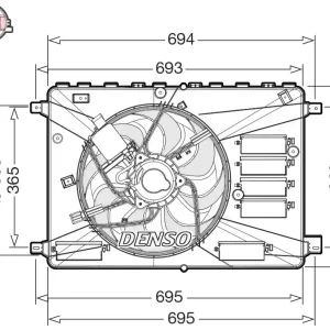 Wentylator, chłodzenie silnika DENSO DER10010 Wyjątkowa oferta