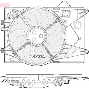 Wentylator, chłodzenie silnika DENSO DER15003 Hit cenowy