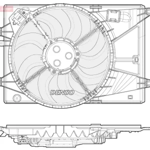 Hit sprzedaży Wentylator, chłodzenie silnika DENSO DER15006