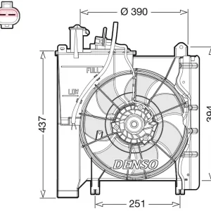 Wentylator, chłodzenie silnika DENSO DER21023 Okazja