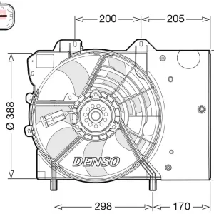 Super okazja Wentylator, chłodzenie silnika DENSO DER21024