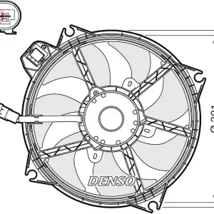 Wentylator, chłodzenie silnika DENSO DER23005 Hit cenowy