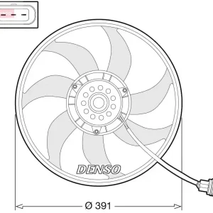 Bestseller Wentylator, chłodzenie silnika DENSO DER32014