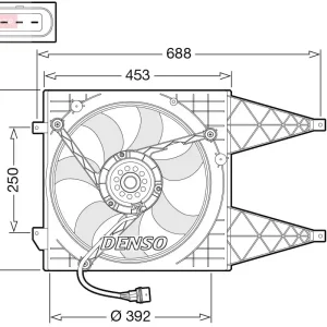 Wentylator, chłodzenie silnika DENSO DER32015 Tylko dziś
