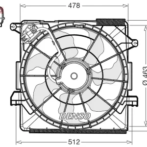 Wybór klientów Wentylator, chłodzenie silnika DENSO DER43000