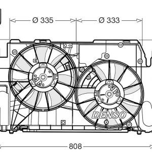 Wentylator, chłodzenie silnika DENSO DER50002 Tani