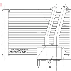 Parownik, instalacja klimatyzacji DENSO DEV07005 Niska cena