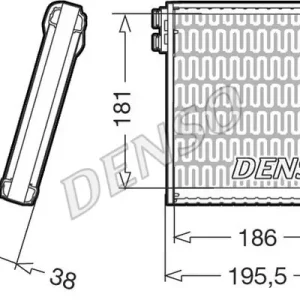 Zniżka Parownik, instalacja klimatyzacji DENSO DEV09103