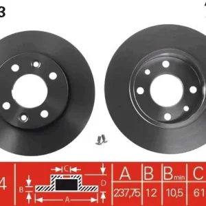 Ostatnie sztuki Tarcza hamulcowa TRW DF1013