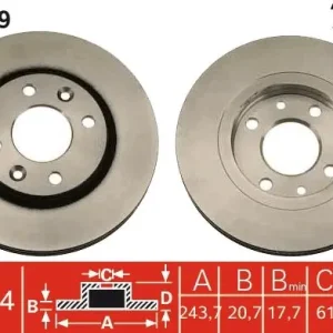 Kup online Tarcza hamulcowa TRW DF1019