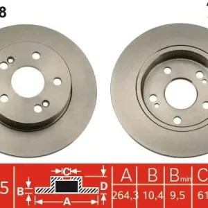 Wyprzedaż Tarcza hamulcowa TRW DF1028