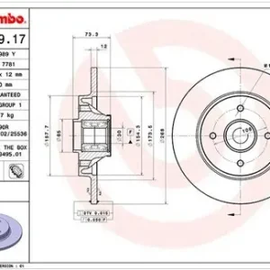 Tarcza hamulcowa MAGNETI MARELLI 360406105700 Dodaj do koszyka