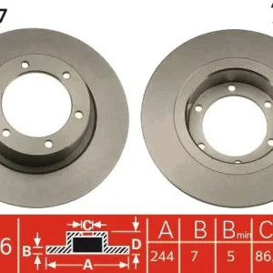 Bestseller Tarcza hamulcowa TRW DF1107