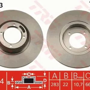Wysoka jakość Tarcza hamulcowa TRW DF1203