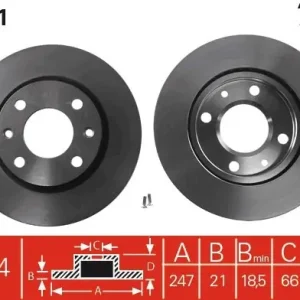 Zniżka Tarcza hamulcowa TRW DF1221