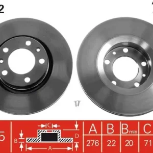 Tylko dziś Tarcza hamulcowa TRW DF1222