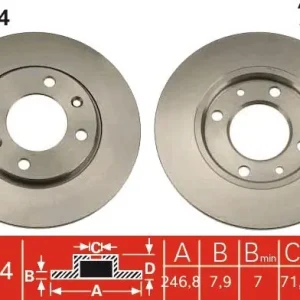 Tylko dziś Tarcza hamulcowa TRW DF1224