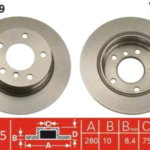 Ostatnia szansa Tarcza hamulcowa TRW DF1539
