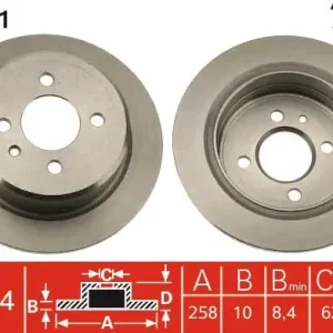 Ostatnia szansa Tarcza hamulcowa TRW DF1561